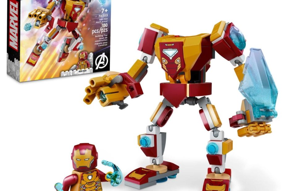 Amazon.Com: Lego Marvel Iron Man Mech Armor 76203 Building Kit; Collectible  Mech And Minifigure For Iron Man Fans Aged 7+ (130 Pieces) : Toys & Games