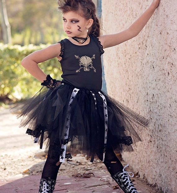 Rock N Roll Ballerina Rock Star Tutu Dress Halloween Punk - Etsy